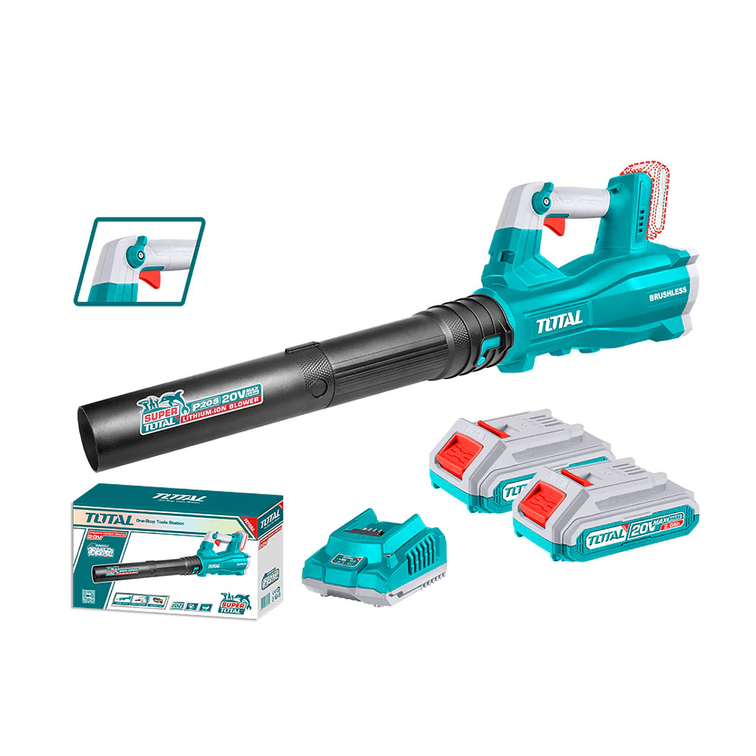 Combo sopladora 20v jardín + bat. 2ah + cargador 20V 1