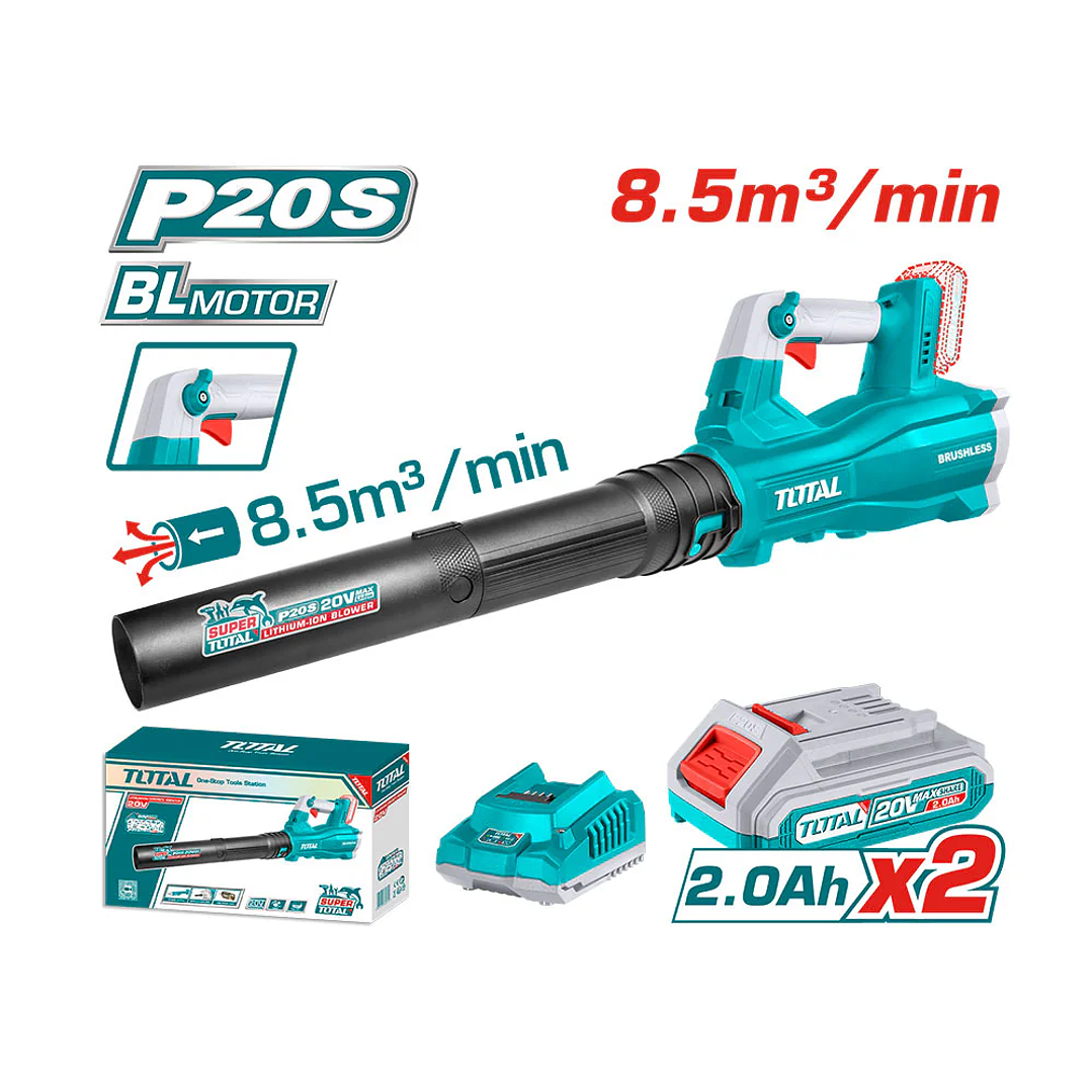 Combo sopladora 20v jardín + bat. 2ah + cargador 20V 2