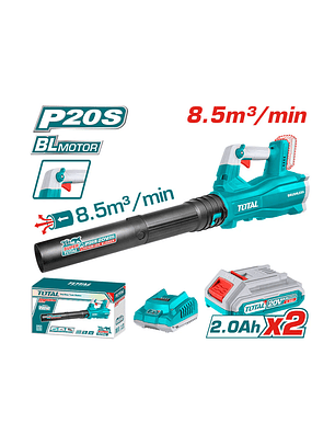 Combo sopladora 20v jardín + bat. 2ah + cargador 20V