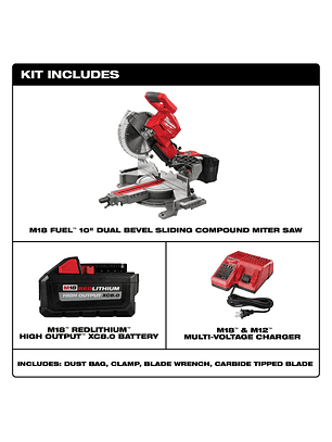 Ingleteadora Deslizante Fuel De 10 Milwaukee 2734-21