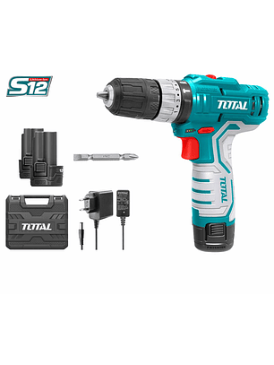Taladro Percutor Inalámbrico 12V 10mm Total TIDLI1232