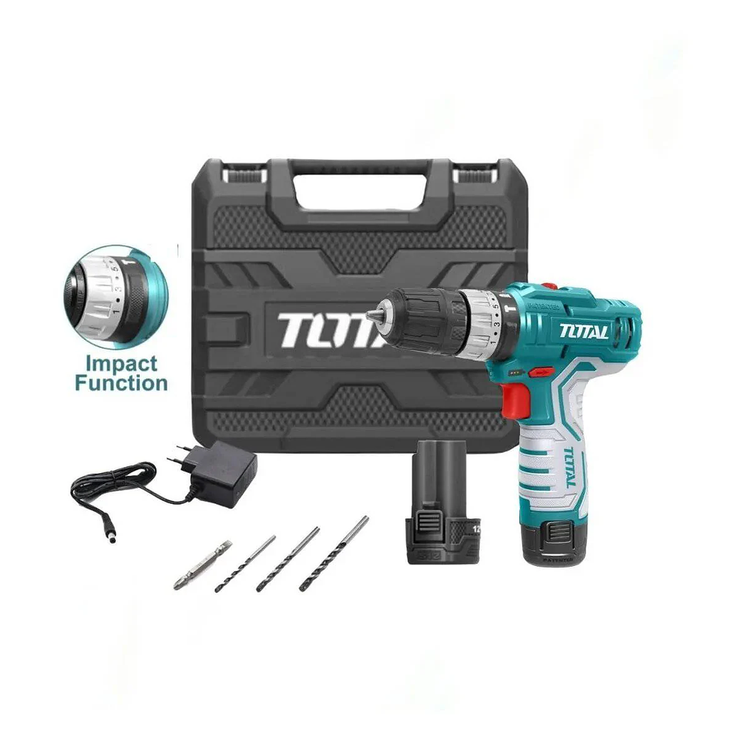 Taladro Percutor Inalámbrico 12V 10mm Total TIDLI1232 2