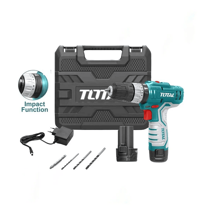 Taladro Percutor Inalámbrico 12V 10mm Total TIDLI1232 2