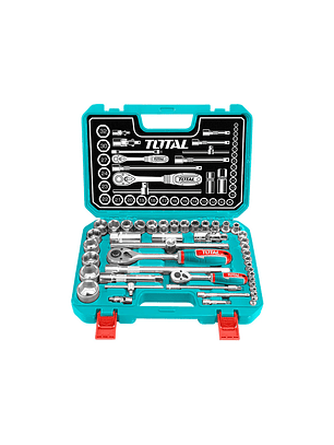 Set de 44 Dados de Acero Molibdeno 1/4''-1/2''