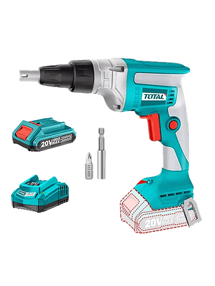 Atornillador Drywall Inalambrico 20v Bat + Cargador Total TDSLI204200