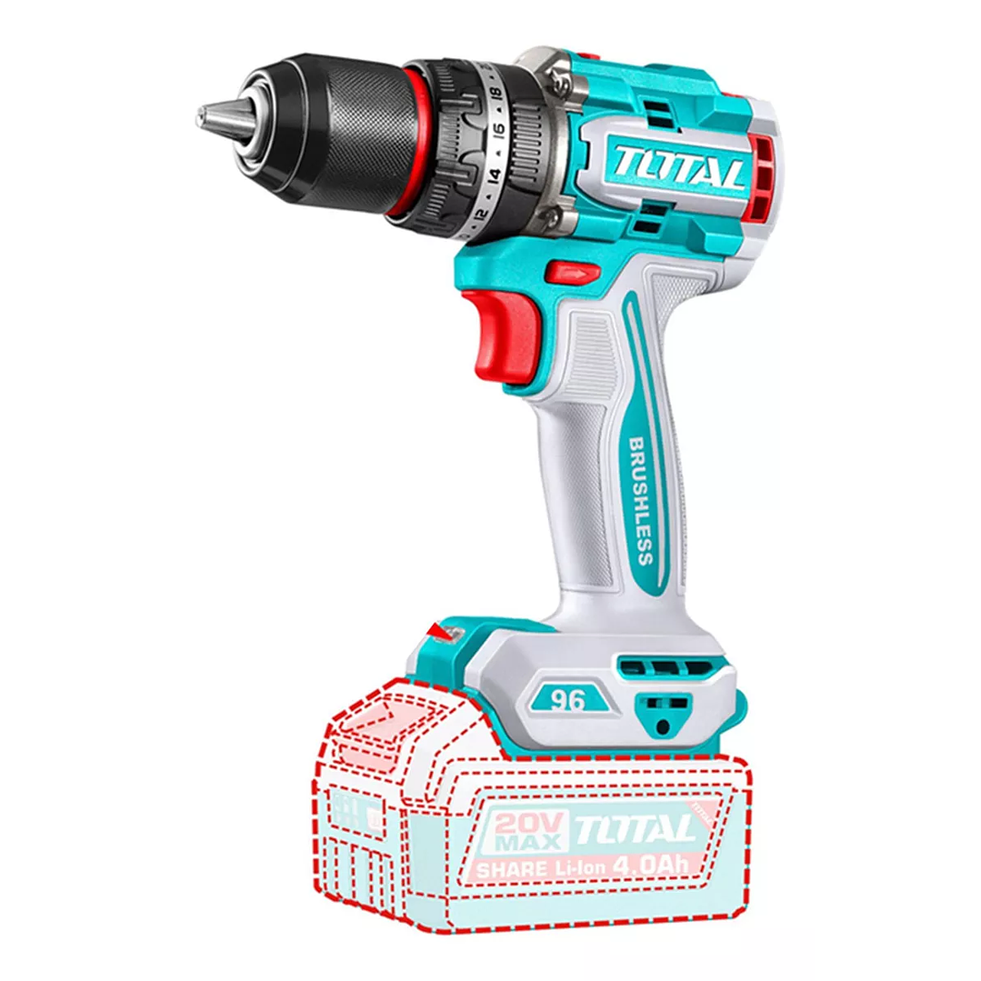 Taladro Atornillador Percutor 20v Total Tidli209681  1