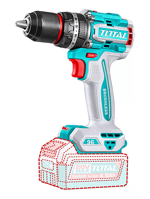 Taladro Atornillador Percutor 20v Total Tidli209681 