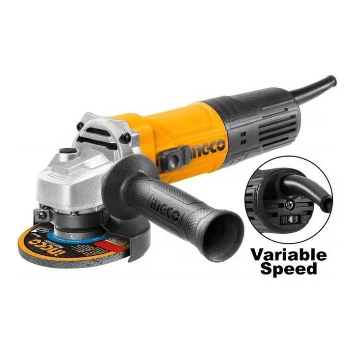 Esmeril Angular 900w Velocidad Variable Ingco ag900285-7 2