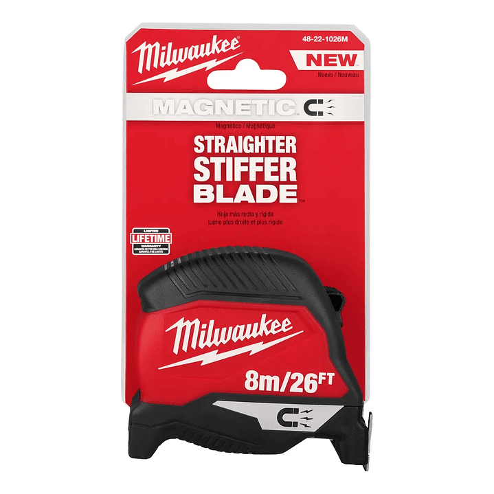 Cinta Métrica Milwaukee 48-22-1026m 8m De Largo 2