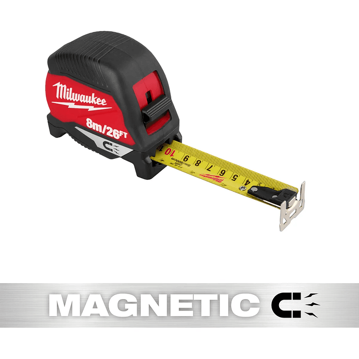 Cinta Métrica Milwaukee 48-22-1026m 8m De Largo 4