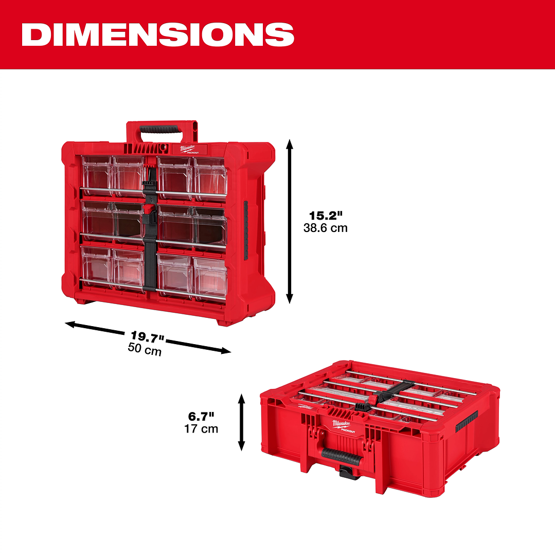 Organizador Inclinables Packout Milwaukee 48-22-84-33 4