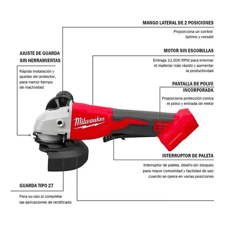  Esmeril M18™  4-1/2