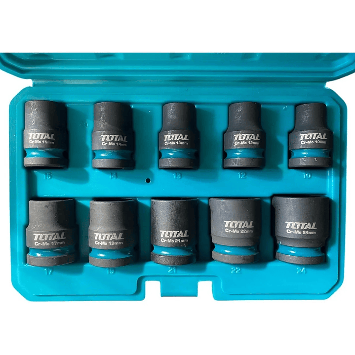 Set Dados Cortos P/llave Impacto ½ 10 Pzs Total Thistd12101 1