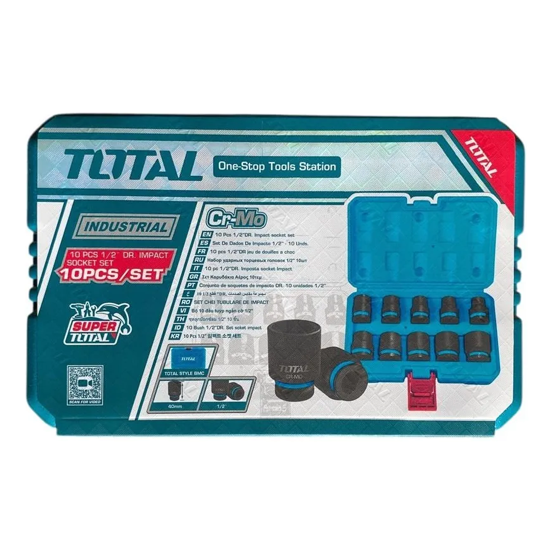 Set Dados Cortos P/llave Impacto ½ 10 Pzs Total Thistd12101 2