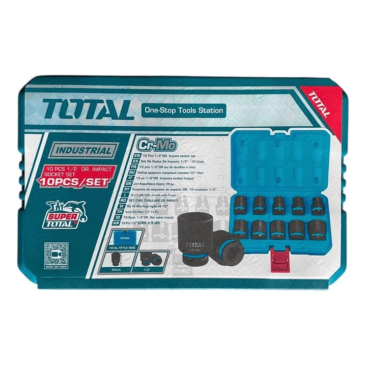 Set Dados Cortos P/llave Impacto ½ 10 Pzs Total Thistd12101 2