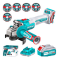 Esmeril Angular Total 20v Inalámbrico 4.0ah Carg + 5 Discos TAGLI261521 - Miniatura 1