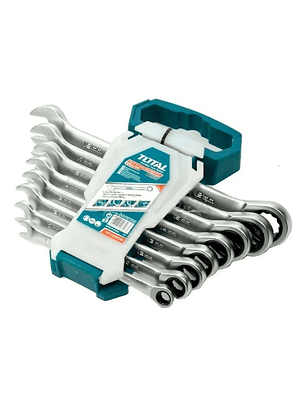 Set Juego Llaves Punta De Corona Con Chicharra 8 Pcs Total