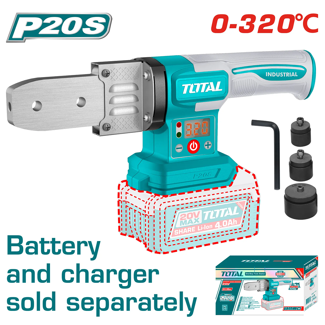 Maquina Termofusion Inalambrica 20v Total Twtli2018 1