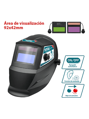 Máscara Para Soldar Fotosensible 92x42mm Total