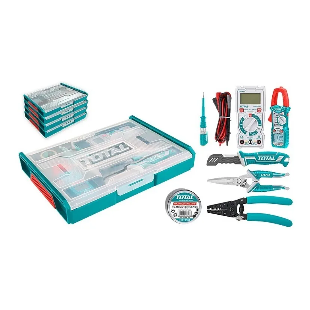 Juego DE Herramientas Electricas 7pzs Total Tools Thktv02t071 2