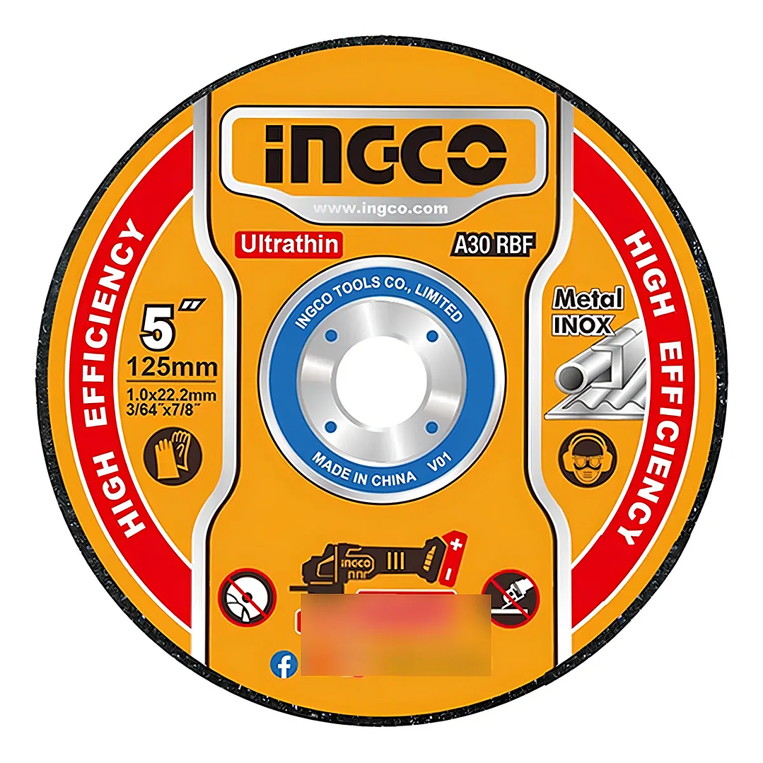 Disco De Corte P/ Metal Acero Inoxidable 125mm 25 Und Ingco 1