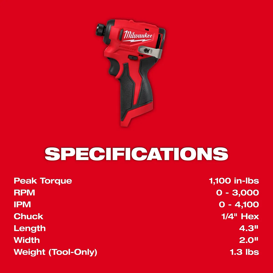Milwaukee M12 Kit Taladro Y Atornillador Impacto 12v 3494-22 2