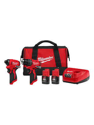 Milwaukee M12 Kit Taladro Y Atornillador Impacto 12v 3494-22