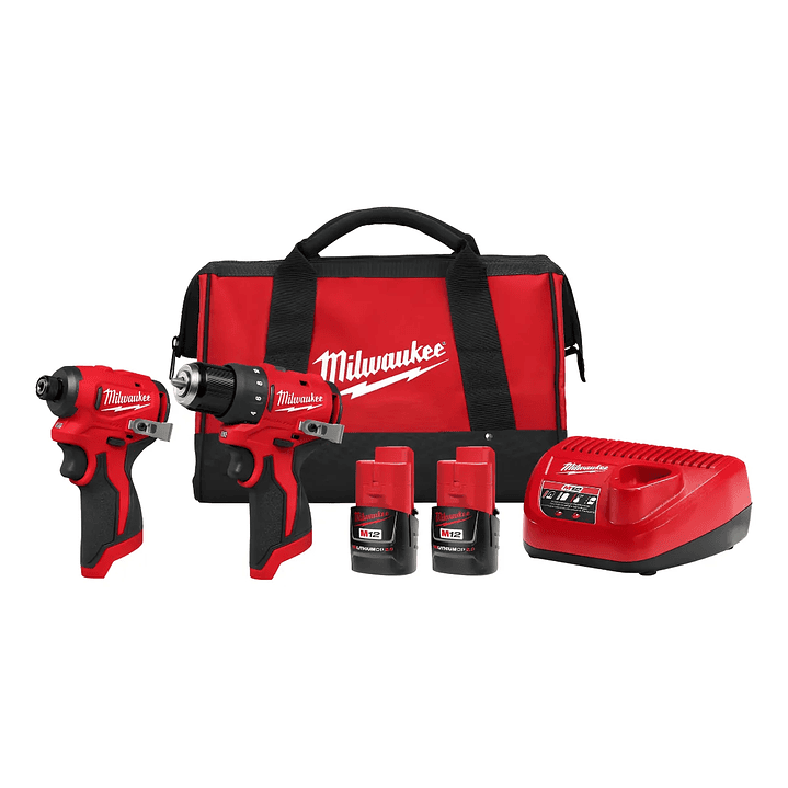Milwaukee M12 Kit Taladro Y Atornillador Impacto 12v 3494-22 1