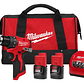 Milwaukee M12 Kit Taladro Y Atornillador Impacto 12v 3494-22 - Miniatura 1