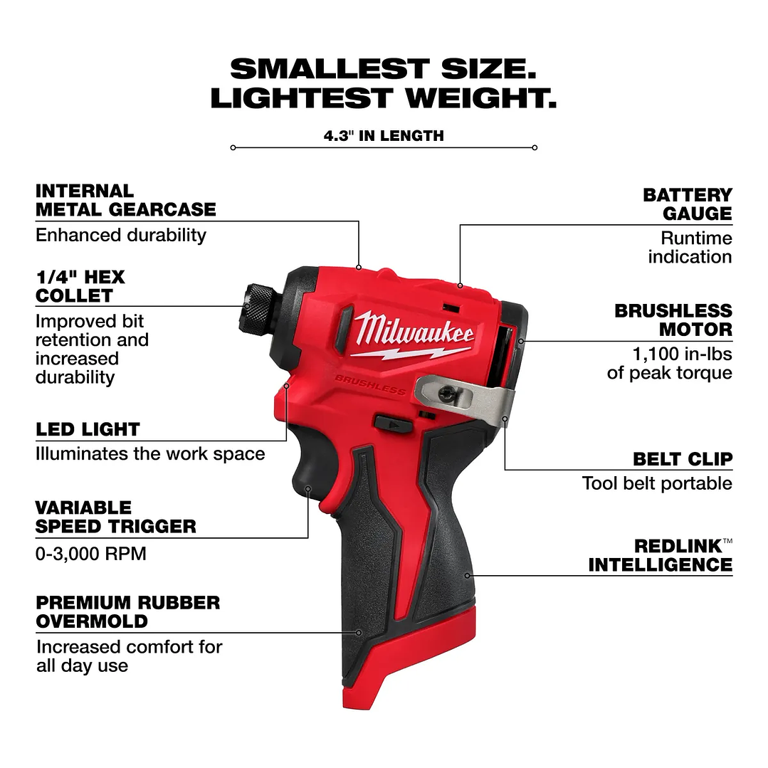 Milwaukee M12 Kit Taladro Y Atornillador Impacto 12v 3494-22 4