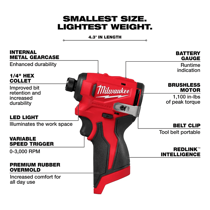 Milwaukee M12 Kit Taladro Y Atornillador Impacto 12v 3494-22 4