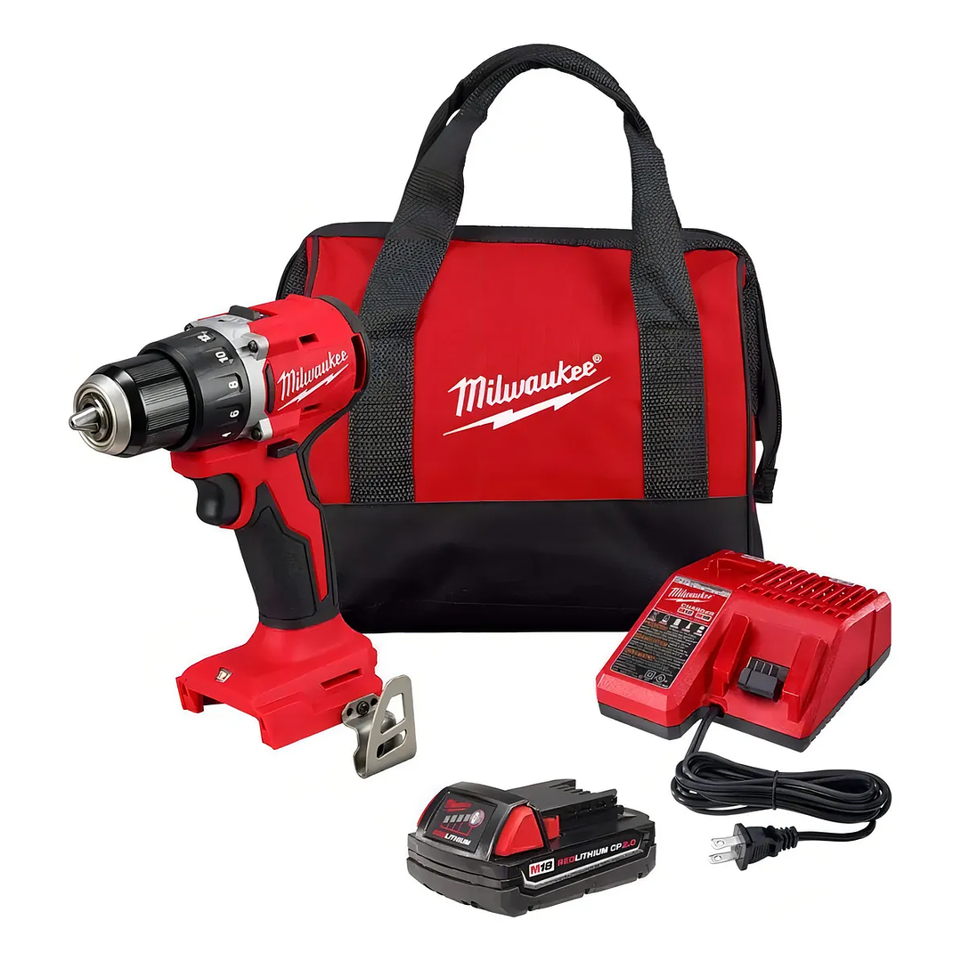 Taladro Atornillador 1/2 M18 Compacto Milwaukee Kit 3601-21p 1