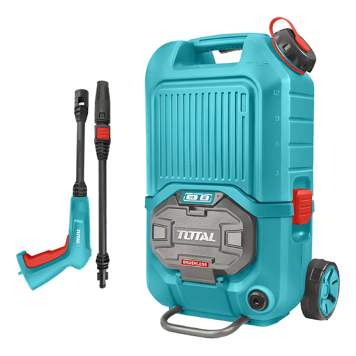 Hidrolavadora TPWLI4006 40v 15l Brushless Industrial + 5 Piezas Total + 2bat y cargador 1