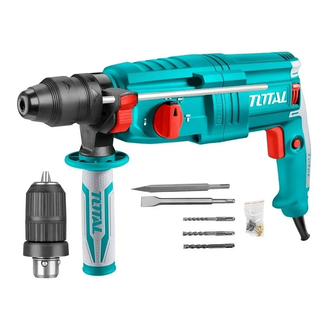 Rotomartillo Industrial Sds Plus 800w Con Adaptador Total 2