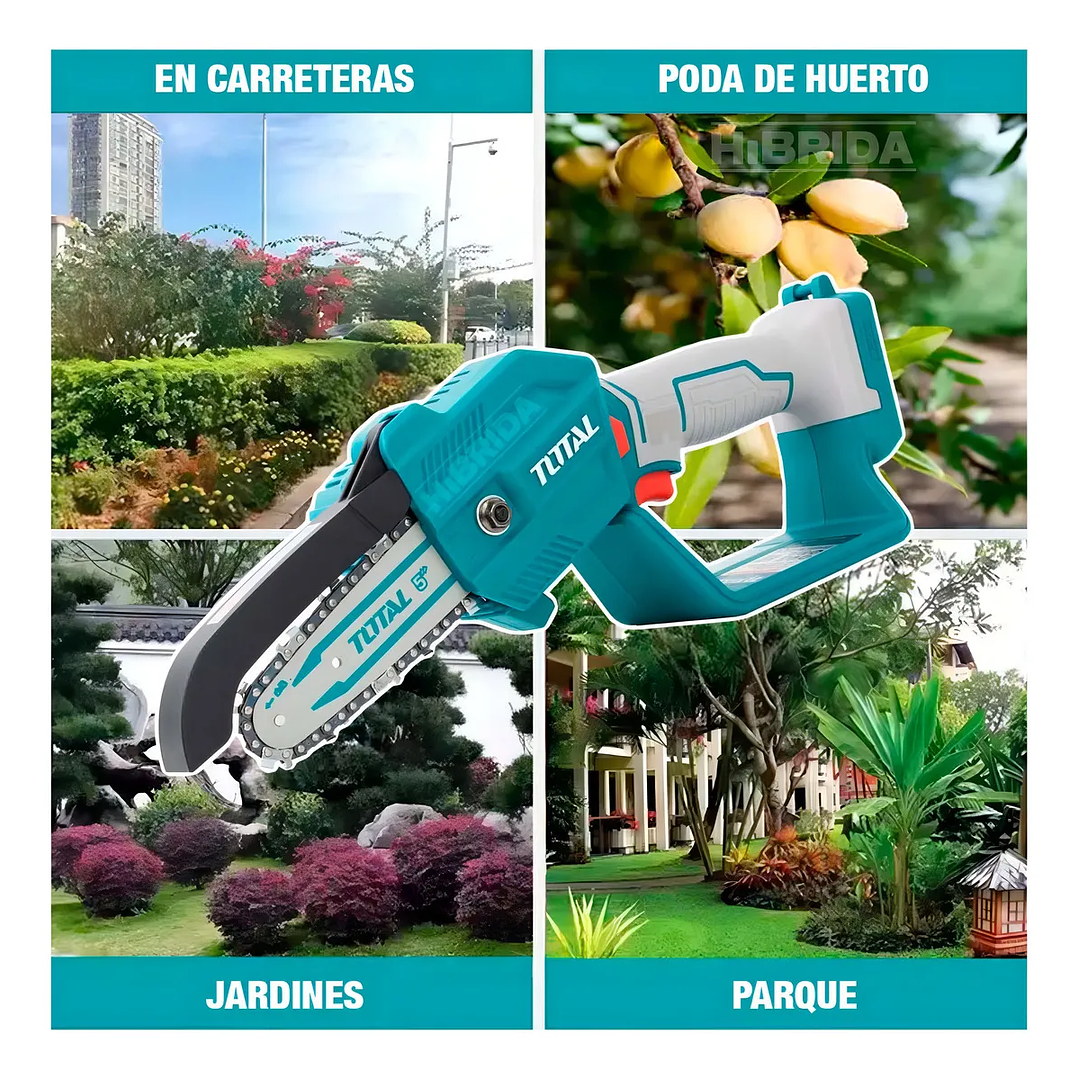 Motosierra Total Inalámbrico Jardinería Madera Portátil 5