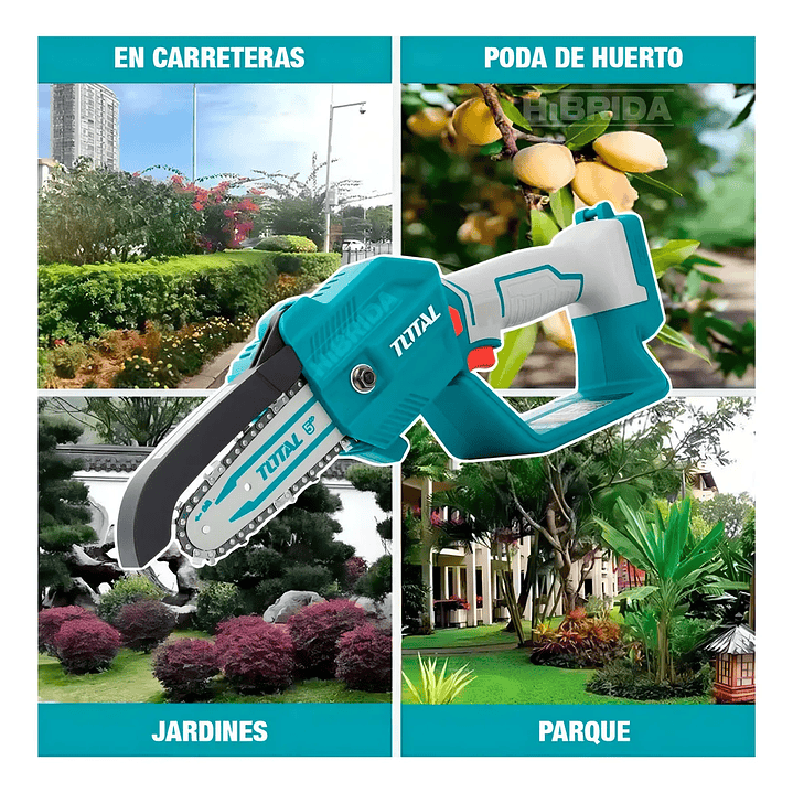 Motosierra Total Inalámbrico Jardinería Madera Portátil 5