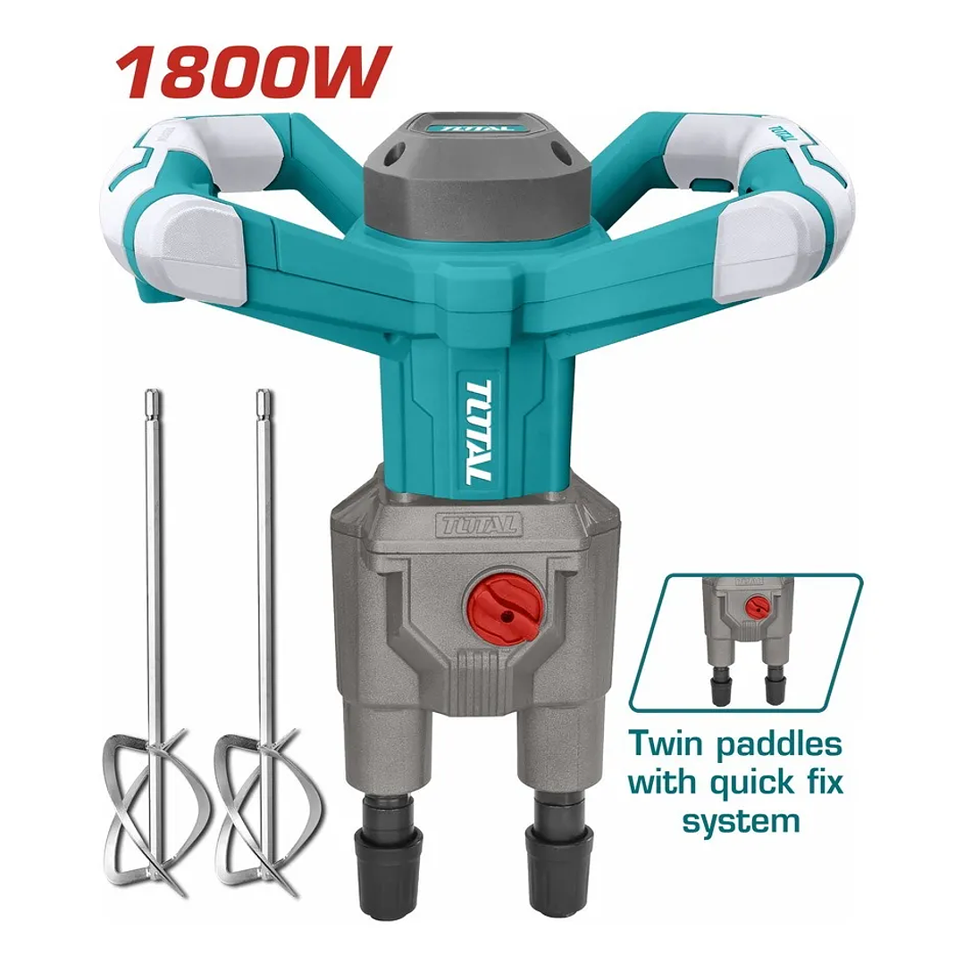 Mezclador Pintura Cemento 1800w Total 2
