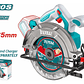 Sierra Circular Inalámbrica 6-1/2 Total Tools Tsli1652 - Miniatura 2