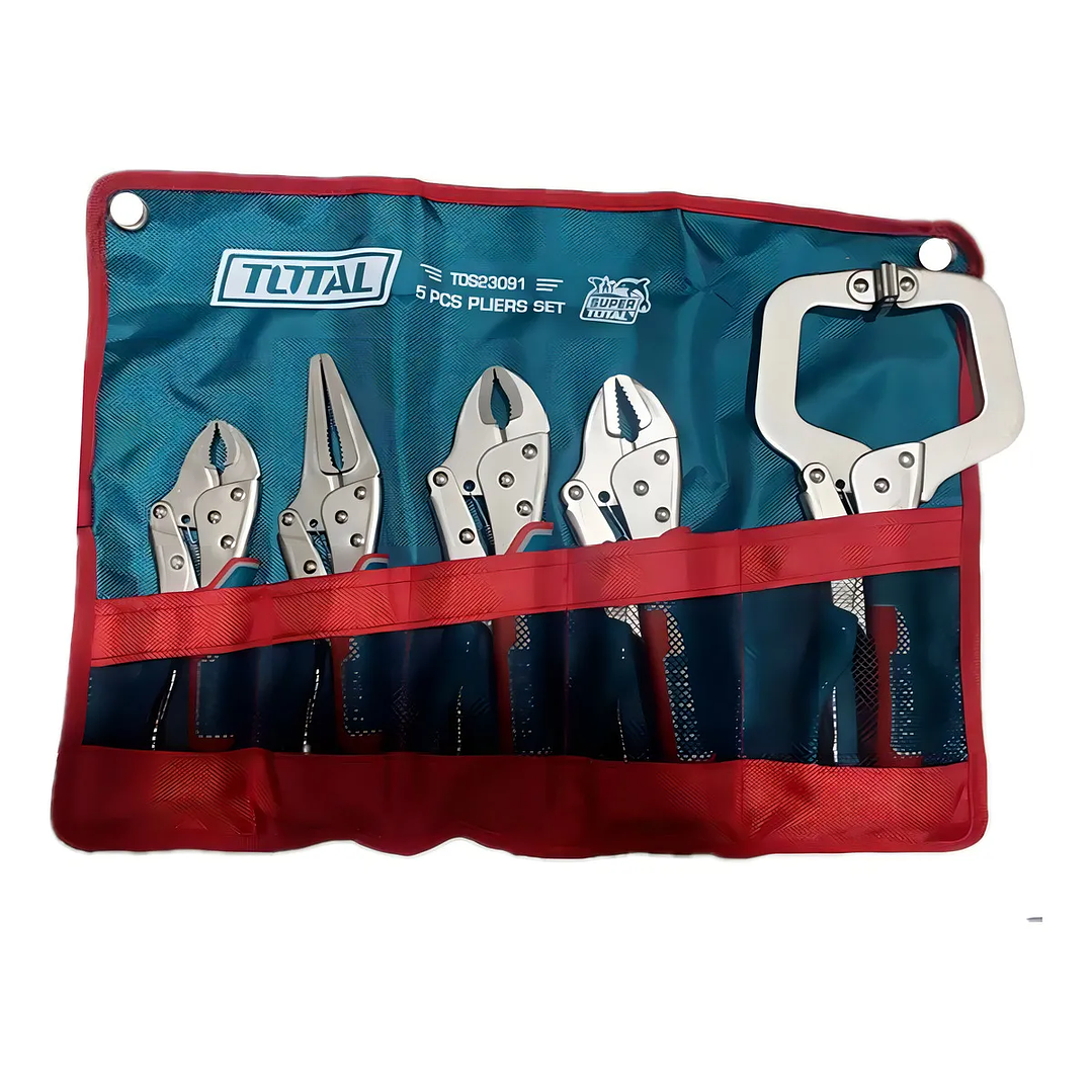 Set Alicate Tipo Caiman De Presion 5 Piezas Total Tos23091 1