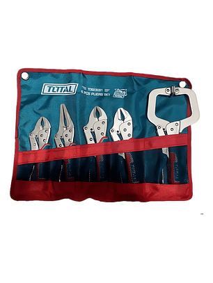 Set Alicate Tipo Caiman De Presion 5 Piezas Total Tos23091