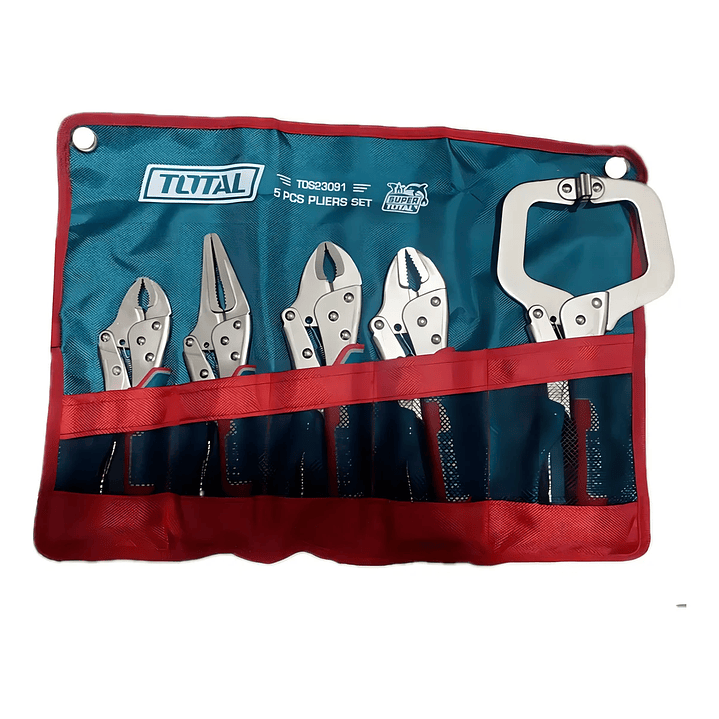 Set Alicate Tipo Caiman De Presion 5 Piezas Total Tos23091 1