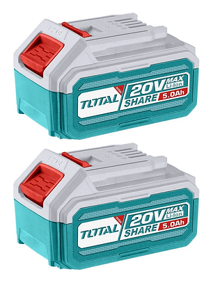 Pack 2 Baterías Litio Ion 5.0ah 20v Total