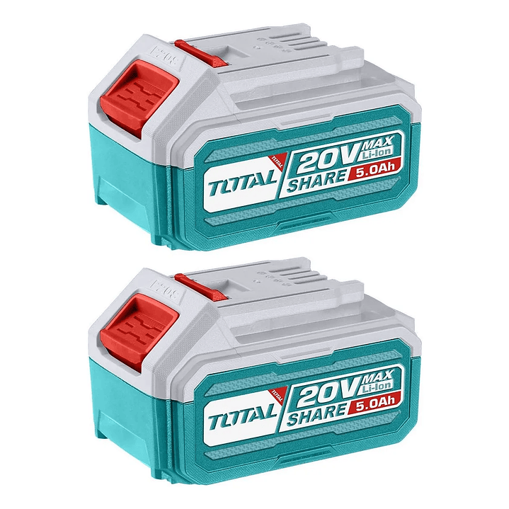 Pack 2 Baterías Litio Ion 5.0ah 20v Total 1