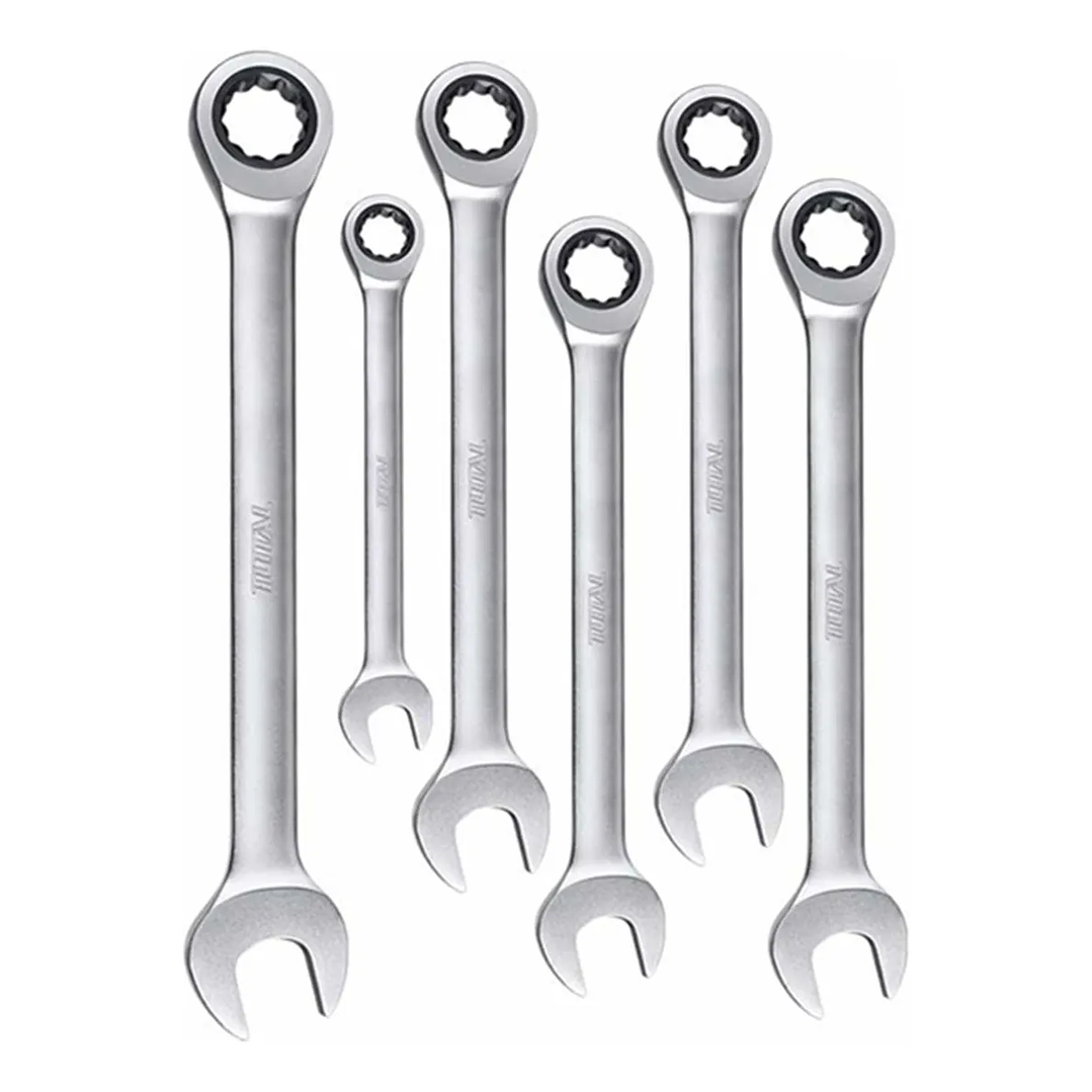 Set De 6 Llaves Combinadas Con Criquet 8-17mm Tht102rk566 1