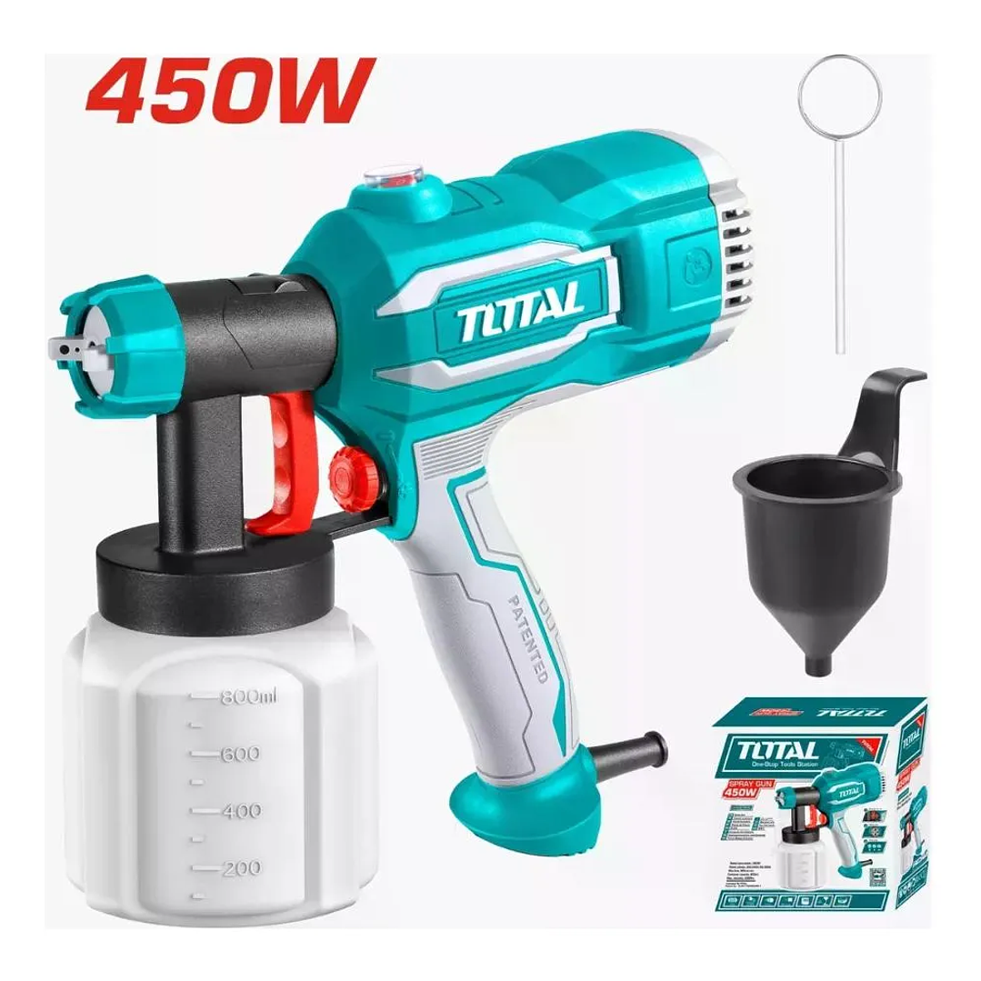 Pistola De Pintar Elec 800ml 450w Total Tt35067 1