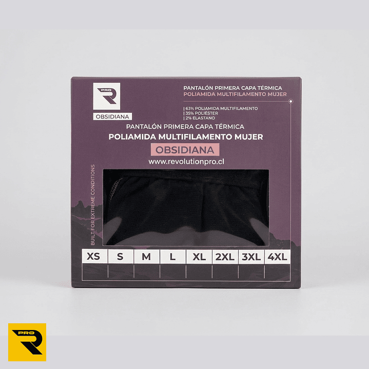 Pantalón Primera Capa Poliamida Obsidiana Mujer 2