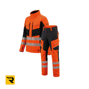 Conjunto Técnico Antiácido Alta Visibilidad Slack Nylon Spandex Mujer Azimut