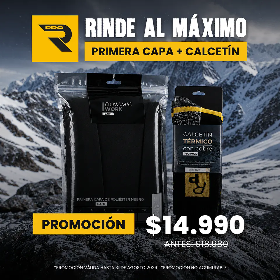 Pack Rinde al Máximo: Primera Capa Cool Dry + Calcetín Cobre 1