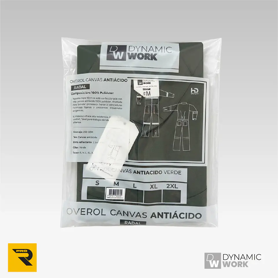 Overol Protección Química (Antiácido) Revolution Pro Radal 4