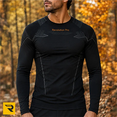 Polera Primera Capa Poliamida Lapislázuli Hombre